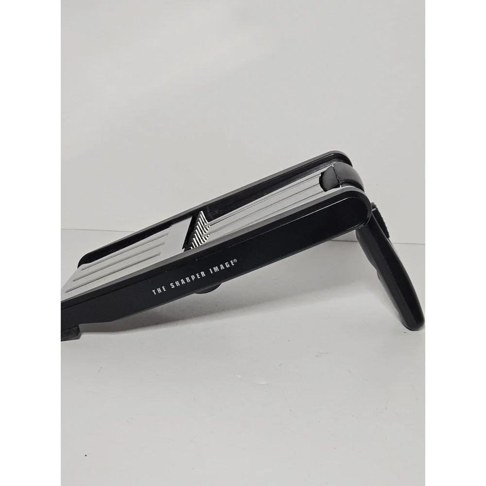 Sharper Image Stainless Steel Adjustable Mandoline Slicer Black SI-12SS378